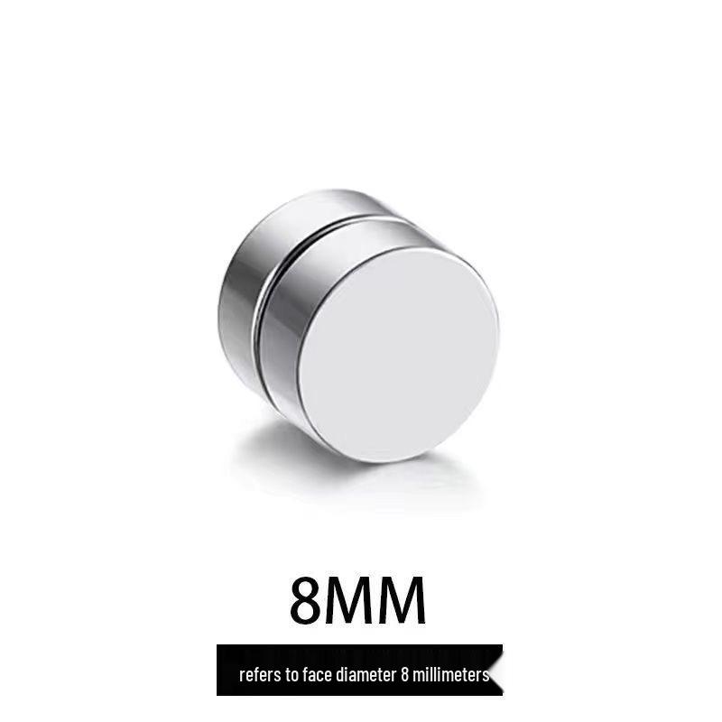 Clip-On Titanium Steel Magnetic Earrings: Stylish Jewelry for Non-Pierced Ears