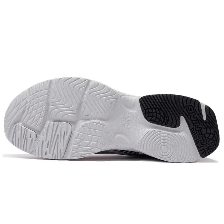 Li Ning Meteor Cushioning Slip Resistant Abrasion Resistant Rebound Low Top Sports Casual Shoes Men's Black Gray ARLS007-2