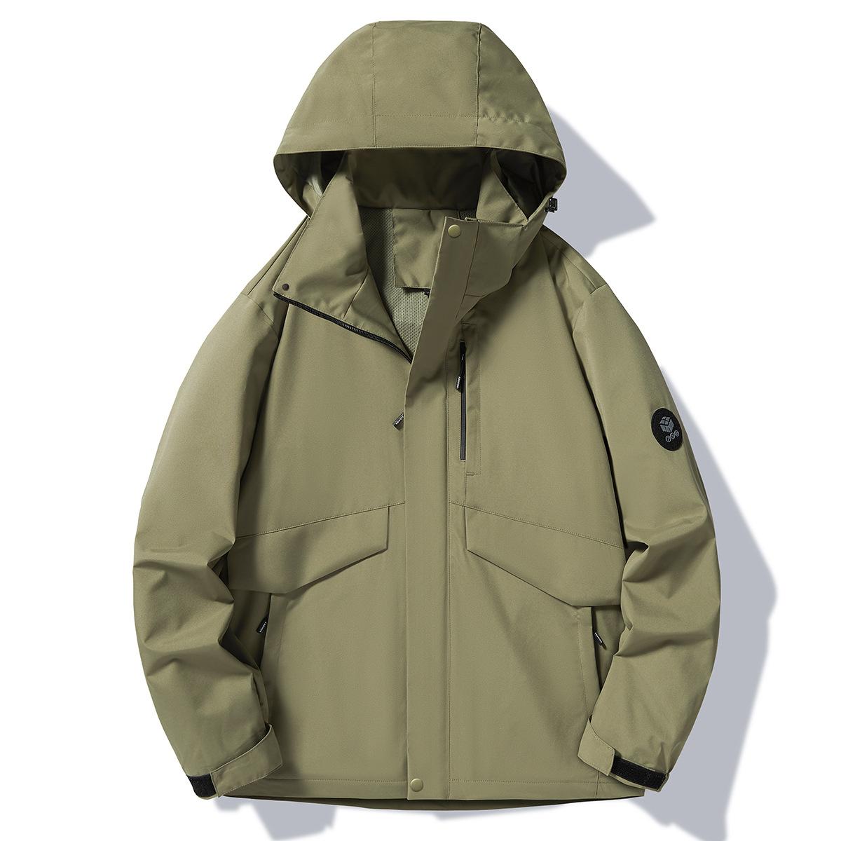 

Весна и Осень Новая Куртка Обувь Мужская Повседневная Уличная Водонепроницаемая Ветрозащитная Куртка Куртка Мужская 4XL