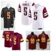 NFL Washington Commanders 5 DANIELS Embroidered Football Jersey Mens Womens Sports Uniform