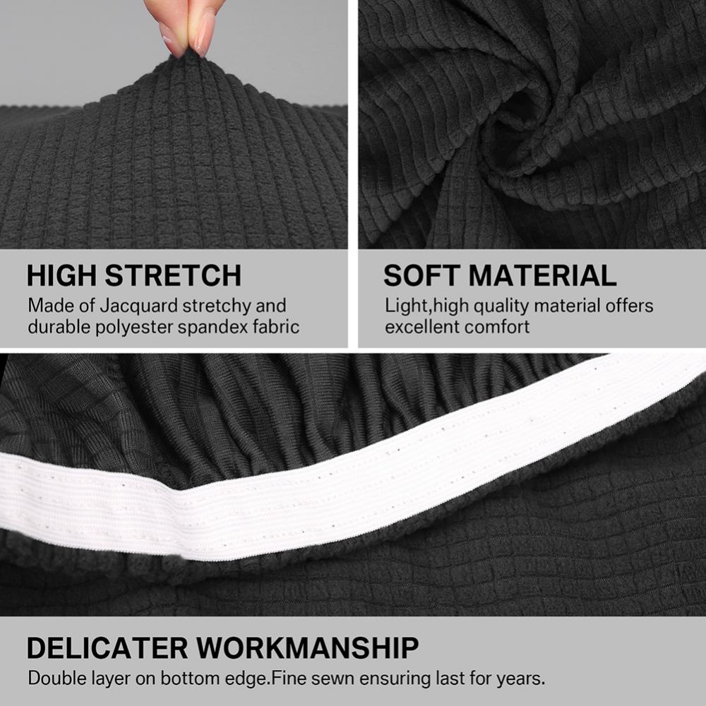 Stretch Sofa Cover Seat Slipcover Jacquard Chair Cushion Cover for 1-2-3 Seaters Replacement for Furniture Protector