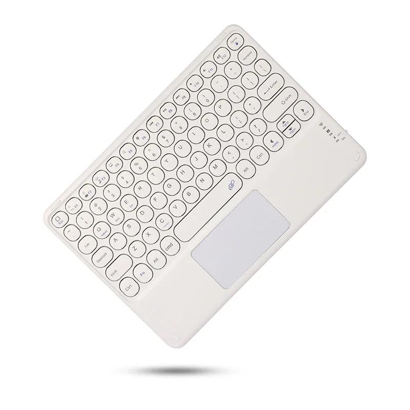 Spanish/English Bluetooth Keyboard 10 inch for iPad Air Pro Wireless Rechargeable Keyboard for Phone Tablet Laptop Universal