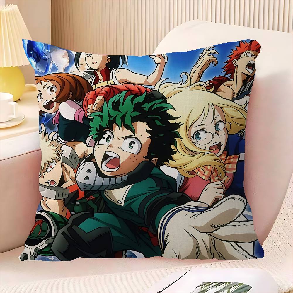 My Hero Academia Cool Cartoon Cushion Cover Polyester Sofa Cushions Decorative Throw Pillows Home Decoration Pillowcover