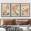3 Stück Aquarell Blumenposter Wildblumen Kunstdruck Nordisch Botanisch Leinwandmalerei Wohnzimmer Wandkunst Bilder Für Schlafzimmer