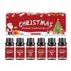 Weihnachts Premium Aromaöl Set mit 6 Düften für Zuhause, Feiertage und als Geschenk, Natürlicher Aroma Diffuser 60ML