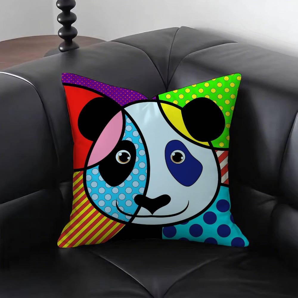 BBritto Anime Pillow Case Fashion Square Pillowcase Bedroom Sofa Room Ins Decoration Leisure