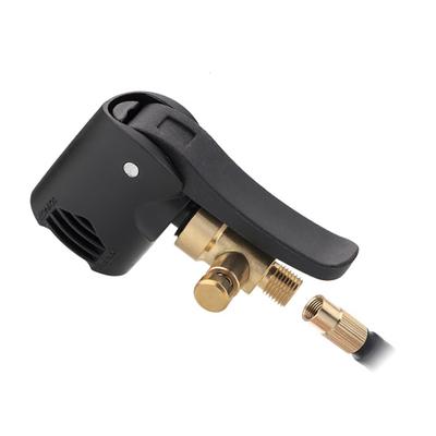 Testa della pompa di gonfiaggio Sostituzione diretta a tenuta stagna 2 in 1 Connettore di gonfiaggio pneumatici per auto compatibile Presta Schrader per bicicletta