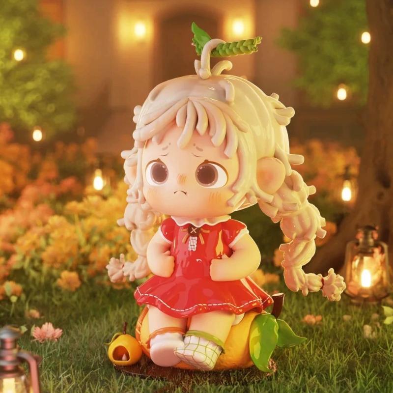 Dostępne i Autentyczne Fufu "Miasto Zmierzchowego Blasku" 3. Generacja - Figurka Trendy z Niespodzianką Urocza Dziewczynka z Kręconymi Włoskami Prezent i Dekoracja