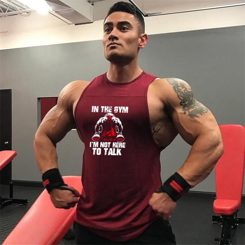 Mens Casual Fitness Sleeveless Splicing Shirts Gym Bodybuilding Sports Running Vests Workout Muscle Cotton Breathable Tank Tops
