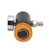 CO2 Cylinder Adapter Adjustable Soda Valve with 8mm Male Head 3000psi Pressure Gauge