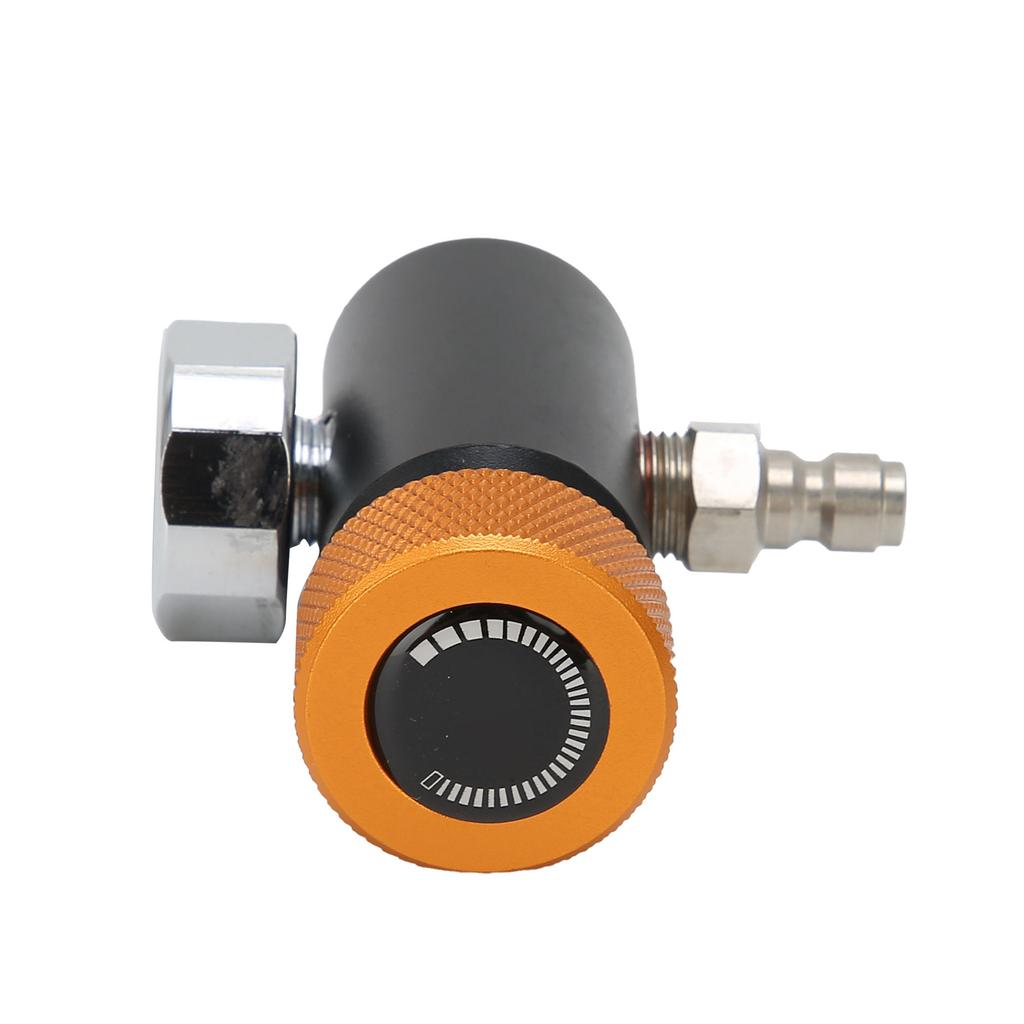 CO2 Cylinder Adapter Adjustable Soda Valve with 8mm Male Head 3000psi Pressure Gauge