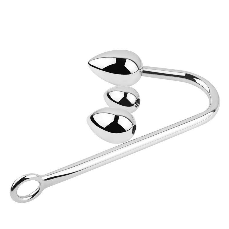 Adult Sex Product Stainless Steel Hook Anal Hook Removable Anal Hook Large, Medium and Small Replaceable Hook
