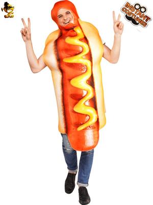 Combinaison Cosplay Hot-Dog Adulte - Costume d'Halloween et de Spectacle