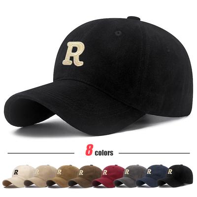 New Unisex Korean Version Big Head Circumference Three-Dimensional R Letter Cotton Thorn 3Dimensional Embroidered Baseball Cap