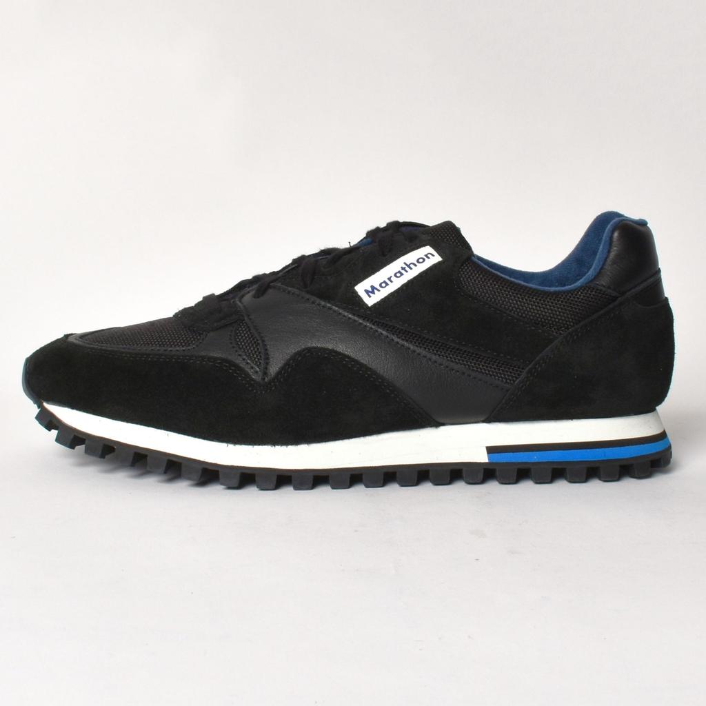 ZDA Sneakers Marathon Handmade in Retro Military Sizes [2400FSL] Sole, Slovakia, Shoes, Suede, Leather, Nylon, Black/Black, 23.5cm-24.0cm