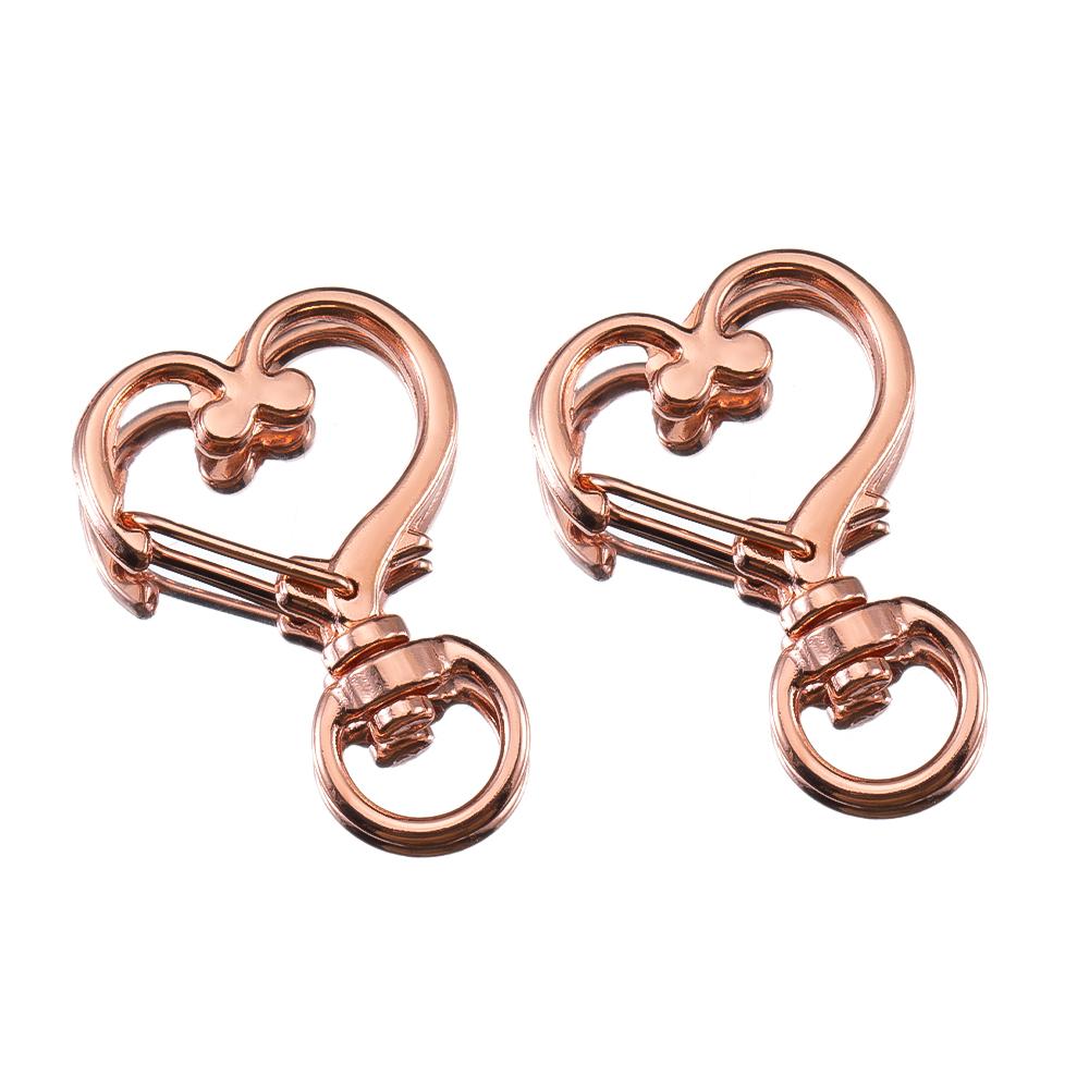 5pcs Pet Dog Buckles Connector Openable Metal Sping Clasp Star Heart Cat Flower Ring Carabiner Keychain Bag DIY Jewelry Findings