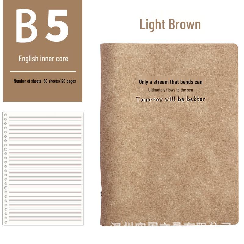 A5 Loose-Leaf English Notebook: Four-Line & Three-Grid Format for Elementary & Junior High Students, B5 English Vocabulary Notebook.
