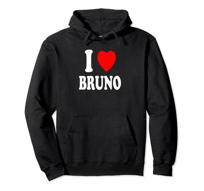 Ich liebe (Liebe) Bruno Niedliche Partner-Hoodies
