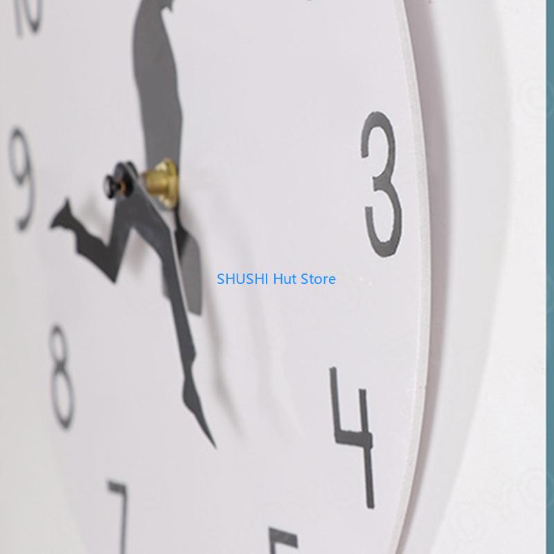 for Creative Wall Clock Decorative Walking Man in Suit Wall Art Clock Home Decor D57B