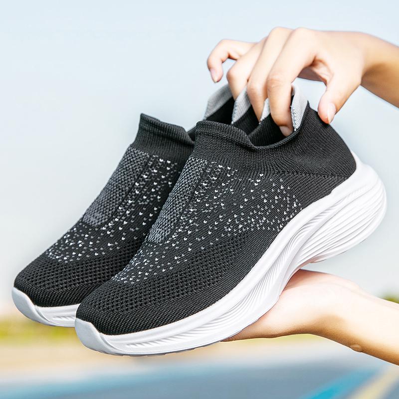 Fashion Trendy Casual Women Sports Mesh Thick Sole Shock-absorbing Walking Anti-skid High-quality Training Casual Shoes Zapatos De Mujer