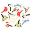 10pcs Alloy Enamel Bird Charms Colorful Cute Charms Pendants For DIY Handmade Necklace Bracelets Keychain Accessories Wholesale