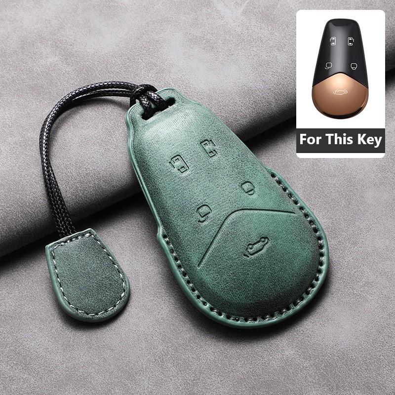 Car Remote Key Case Cover For VOYAH Free Dream PHEV i-Land 2025 Sheep Suede Key Case Shell Fob Protective Keychains Accessories