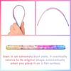 4 Pcs Flexible Rulers Set, Colorful Geometry Kit, Plastic Bendable Shatterproof Soft Rulers, Clear Ruler 20 cm/ 8 Inch, Triangle Rulers and