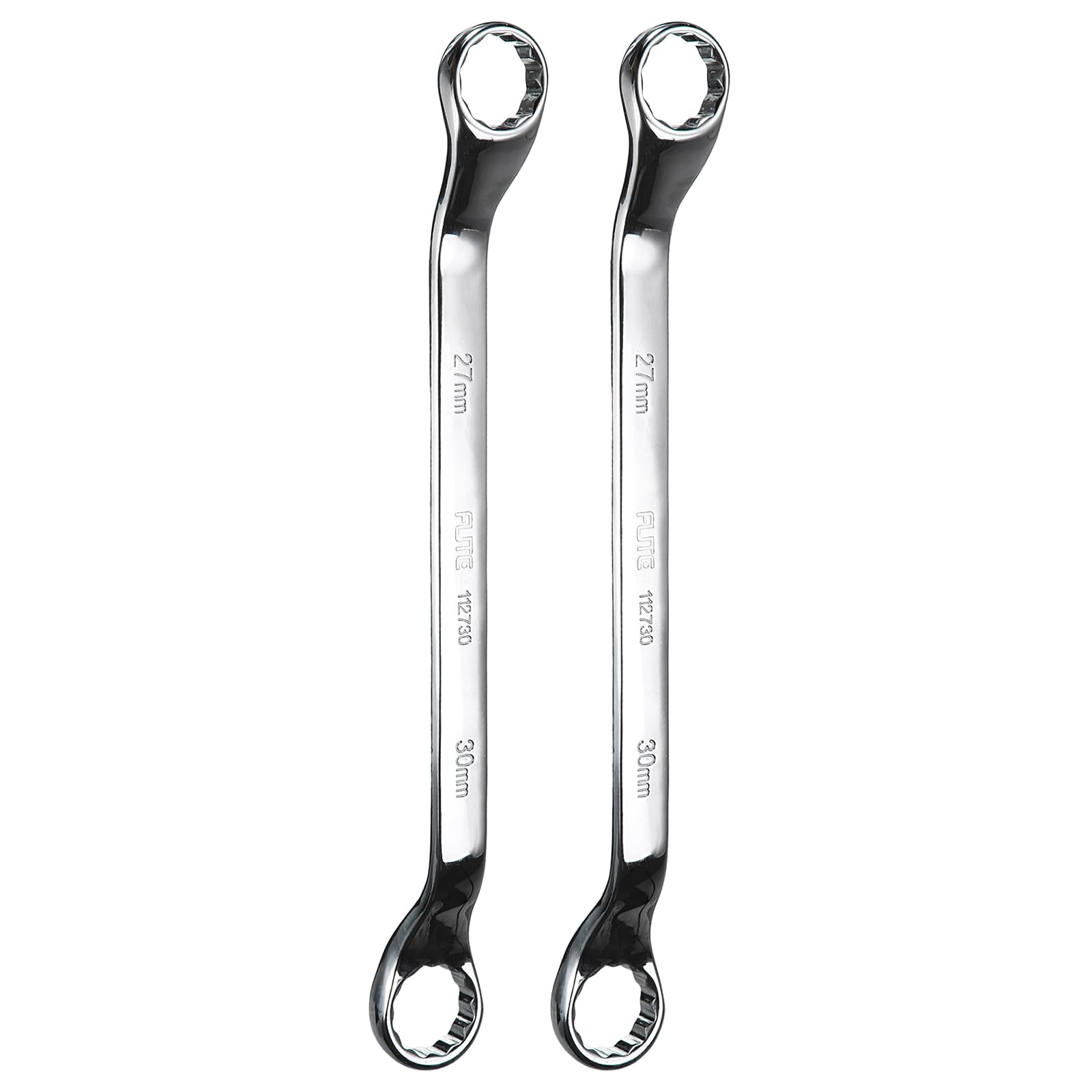 

uxcell 2pcs 45 Degree Offset Box End 27mm x Metric Steel Double Box Long Industrial Torx Box Wrench Tool for Automotive and Home Repairs Wrench, 30mm,