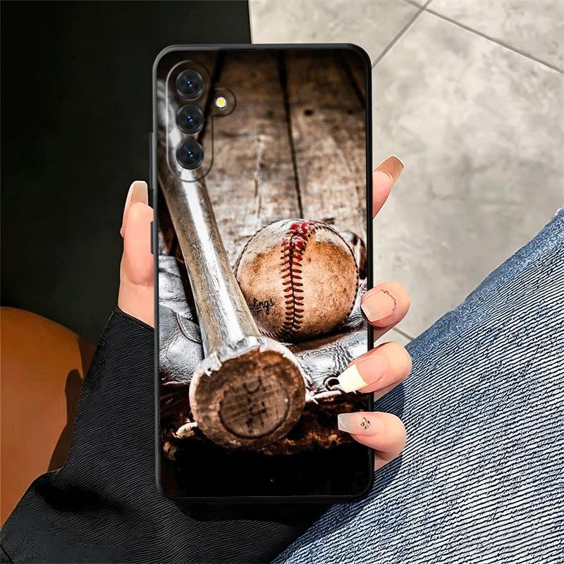 Baseball Sport Soft Phone Case for Samsung A17 A37 A57 A16 A26 A36 A56 A15 A25 A35 A55 A14 A24 A34 A54 A13 A23 A33 A53 A52 A12