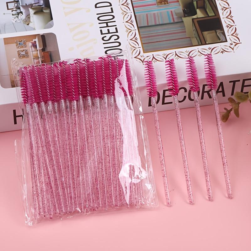 [Multifunctional Beauty Brush] 50pcs/pack Multifunctional Dual-Purpose Spiral Brush | Eyelash Comb, Eyebrow Comb, Makeup Brush