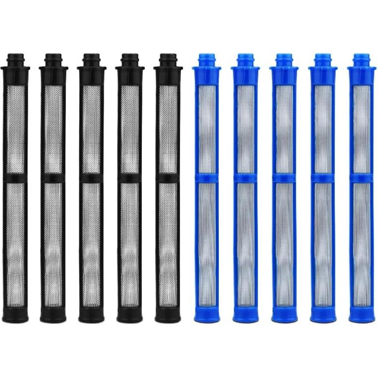 Airless Spray Gun Filter 287032 and 287033 Compatible with Suitable for Spray Gun Contractor II and FTx II Latex 60 Mesh 5pcs and 100 Mesh