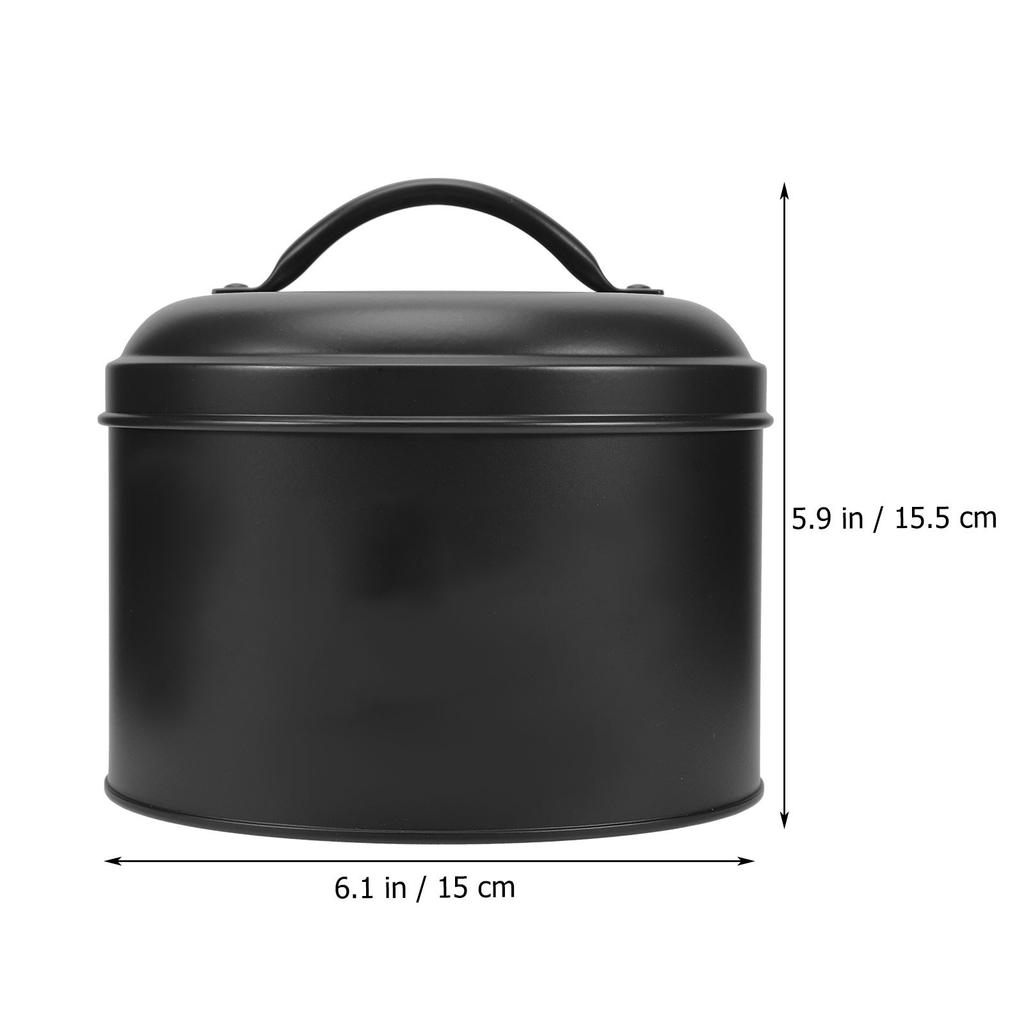 Sealed Metal Food Container for Coffee Beans Tea Biscuits Preserves Soybeans Dried Fruit Popcorn Flour Sugar Cereal Storage