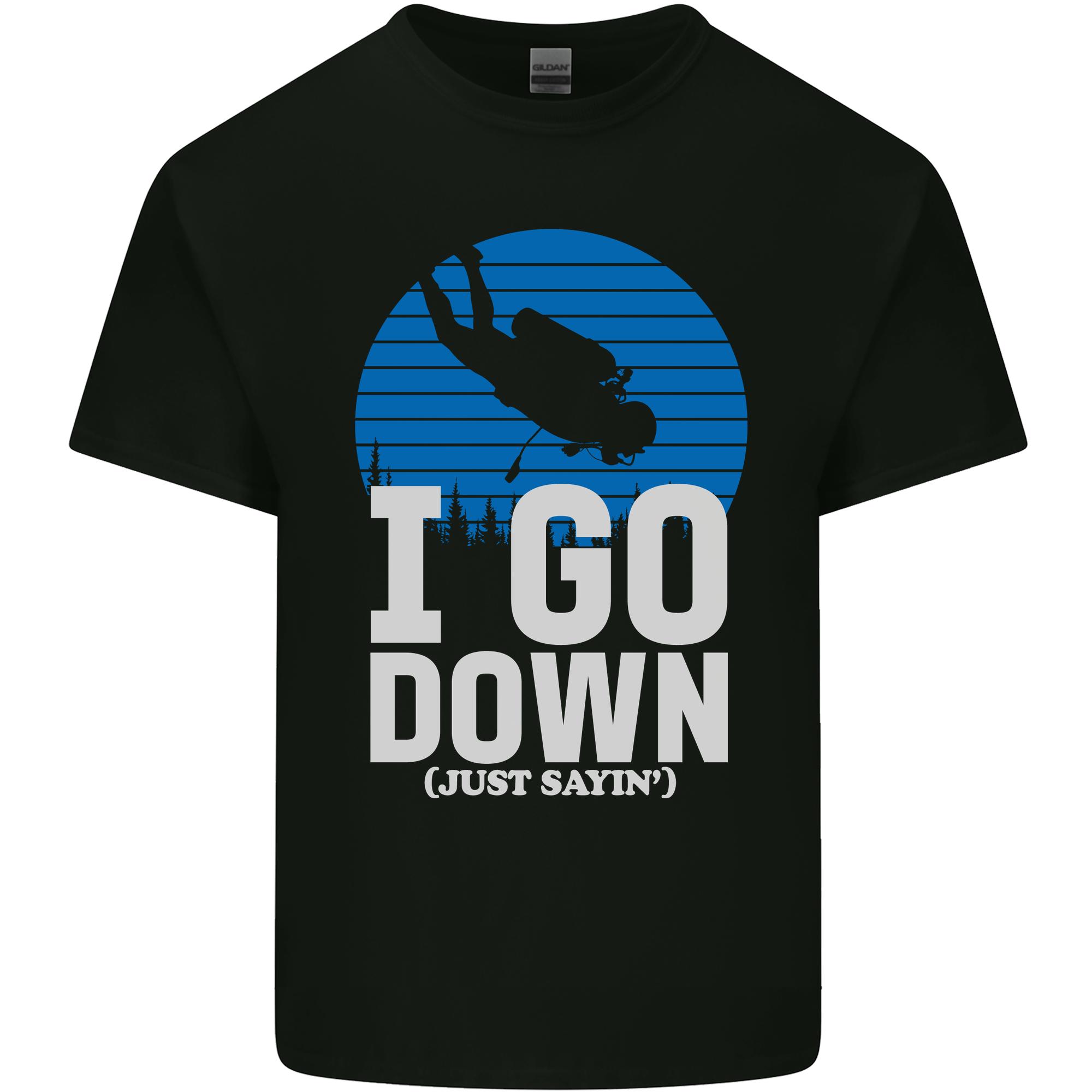 I Go Down Funny Scuba Diving Diver Dive Unisexs Light Cotton TShirt S