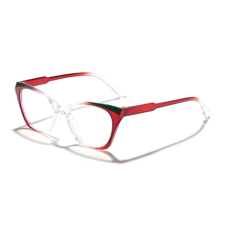 Fashion Cat's Eye Collide Color Anti Blue Light Glasses Men Women Retro PC Frame Outdoor Travel Party Eyeglasses
