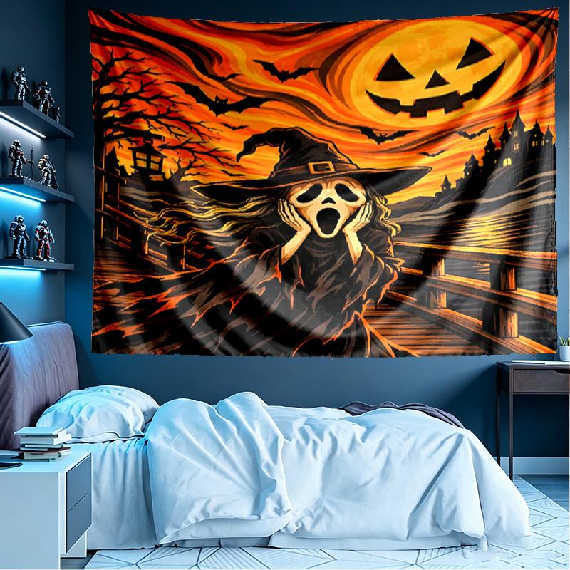 Ghostface Print Tapestry, Lightweight Wall Hanging, for Bedroom, Dorm, Living Room, Home Art Decor, Birthday Christmas Gift for Friends