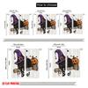2pcs,2D Plane Printing Light Filtering Curtains Spooky Whiskers Durable Polyester (without Rod) Holiday for Bedroom Office