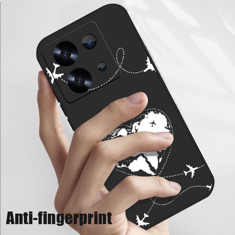 Global Flight Airplane Print Lanyard Case For Xiaomi 14T 13T 11T Pro Funda Redmi Note 14 13 Pro 5G 12 11 Soft TPU Silicone Cover