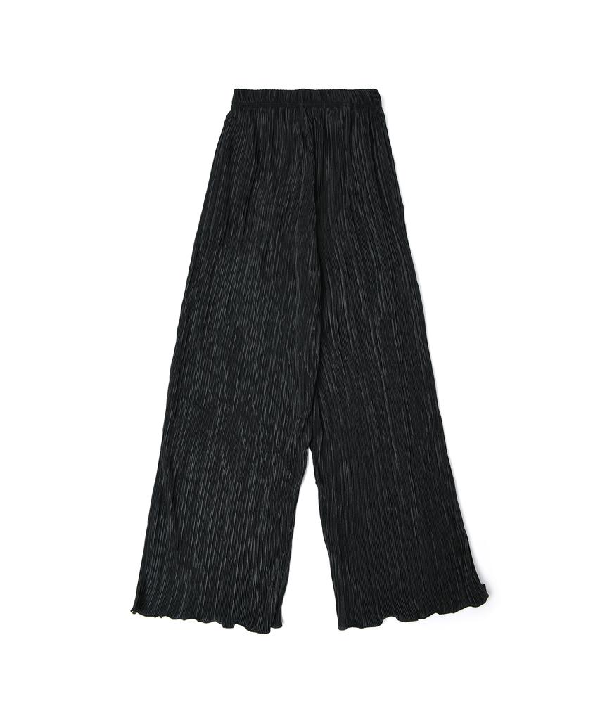 STARRYEYED Daily Pleated Elastic Waist Pants (Black)