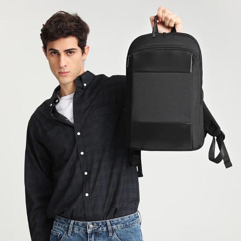 WEZHO Ultra-Thin Expandable Business Laptop Backpack