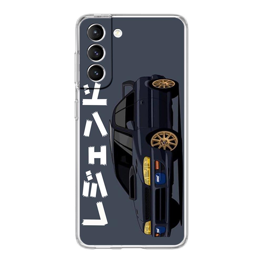 JDM Tokyo Drift Sportwagen Handyhülle Für Samsung Galaxy S22 S21 S20 FE Ultra 5G S10 S10E S9 S8 Plus Note 10 20 Weiche Klare Hülle