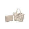 Daks Ivory Mesh Twisted Detail Point Tote Bag Dcba6e189iv