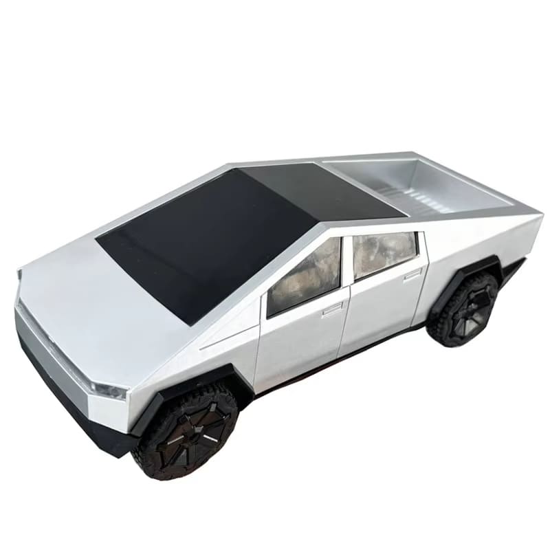 Children's Simulation Remote Control Toy Car Tesla Cyber electric Racing Car Alloy Model Sound and Light Pull Back Collection Ornaments Boy Gift