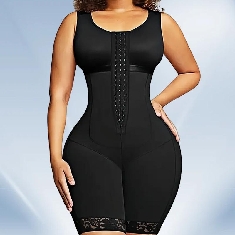 Plus Size One Piece Body Shaper Tummy Control Butt Lifting Open Crotch Waist Shapewear
