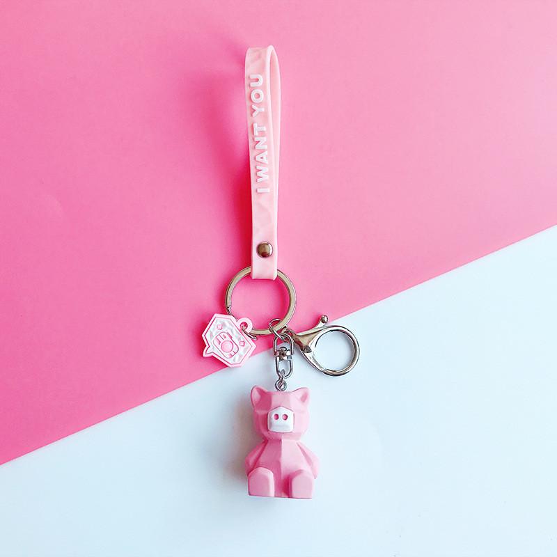 

Resin Creative Cartoon Keychain Family For Couples Unique Key Accessories StyleE