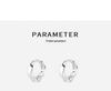 Authentic Möbius Hoop Earrings: Elegant Women's 2025 Sterling Silver Studs