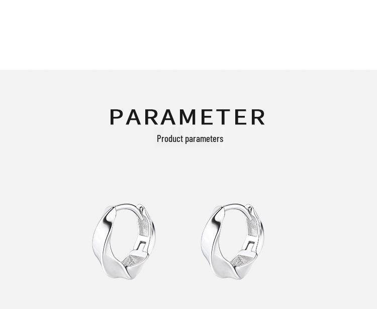 Authentic Möbius Hoop Earrings: Elegant Women's 2025 Sterling Silver Studs