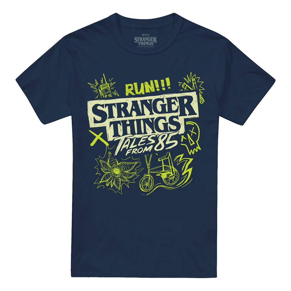 Stranger Things: Tales from ´85 Unisex Adult Graffiti Glow T-Shirt