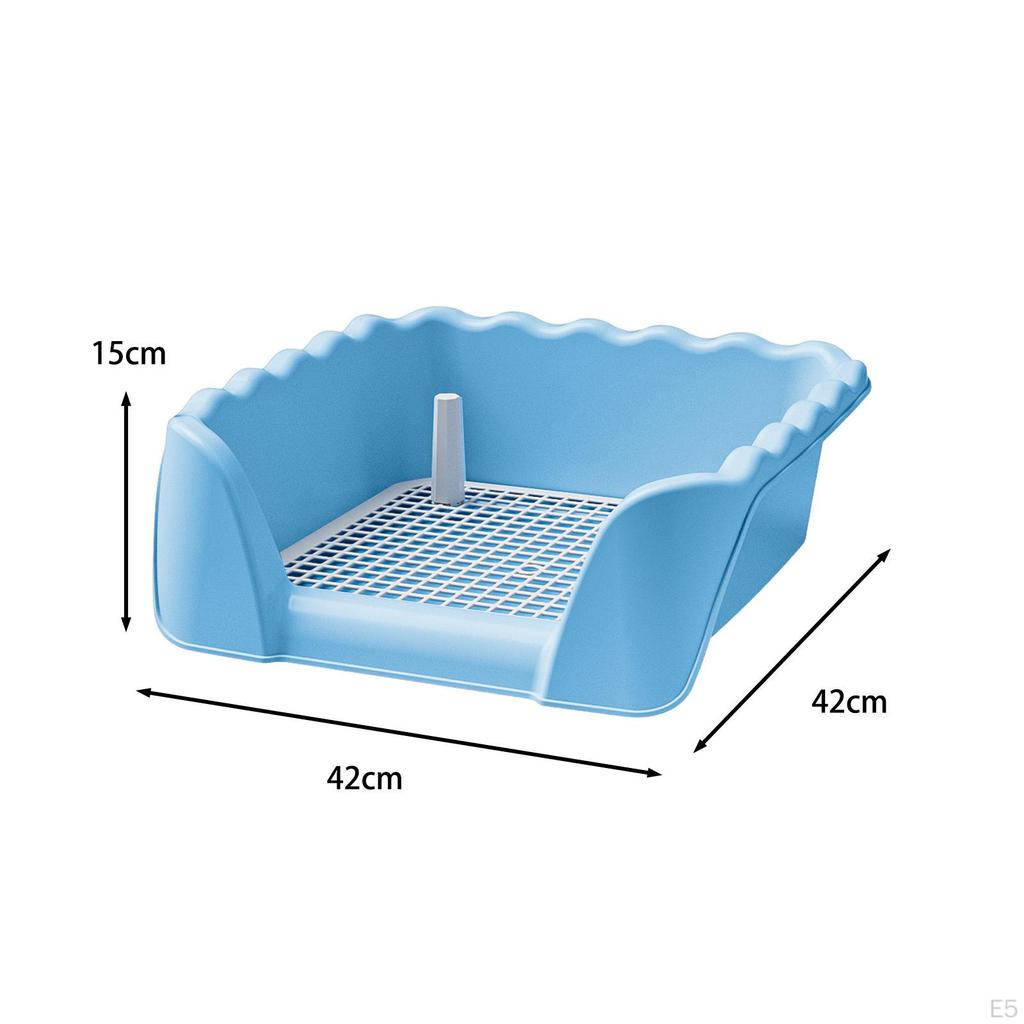 Dog Toilet Litter Box Detachable Heightened Fence Removable Training Potty Tray for Other Pets