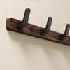 Entrance Hanging Walnut Wood Clothes Hook Without Punching Hats Organizer  Fitting Room
