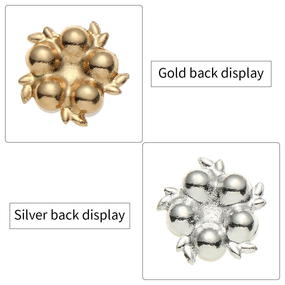 Clothes Decoration Pearl Flower Buttons Sewing Buttons Crystal Glass Stone Rhinestone Buttons